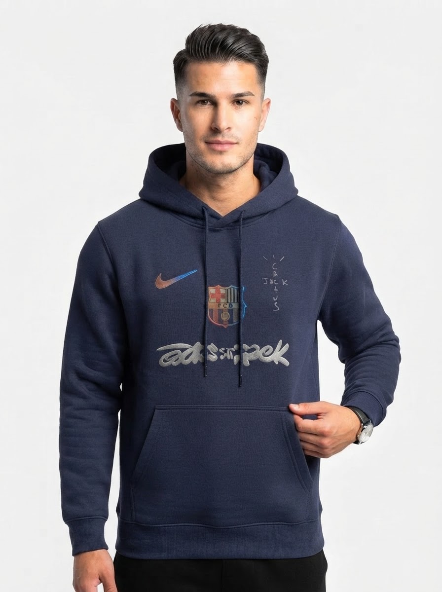 Barcelona Sweatshirt 2025 - Travis Scott Collab Spotify - Dark Blue