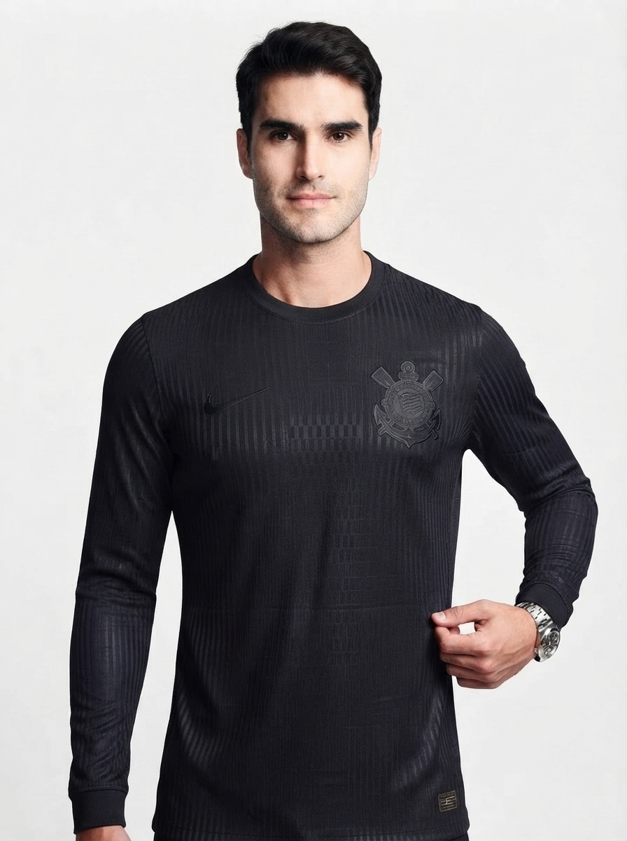 Corinthians 24/25 II Away Jersey - Long Sleeve Player Slim Fit - Slim Fit