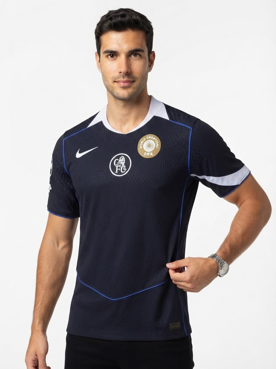 Chelsea Authentic Player [Slim Fit] Player [Slim Fit] Player [Slim Fit] / Player - Third Jersey 25/26 Patch Champions League - [Slim Fit]