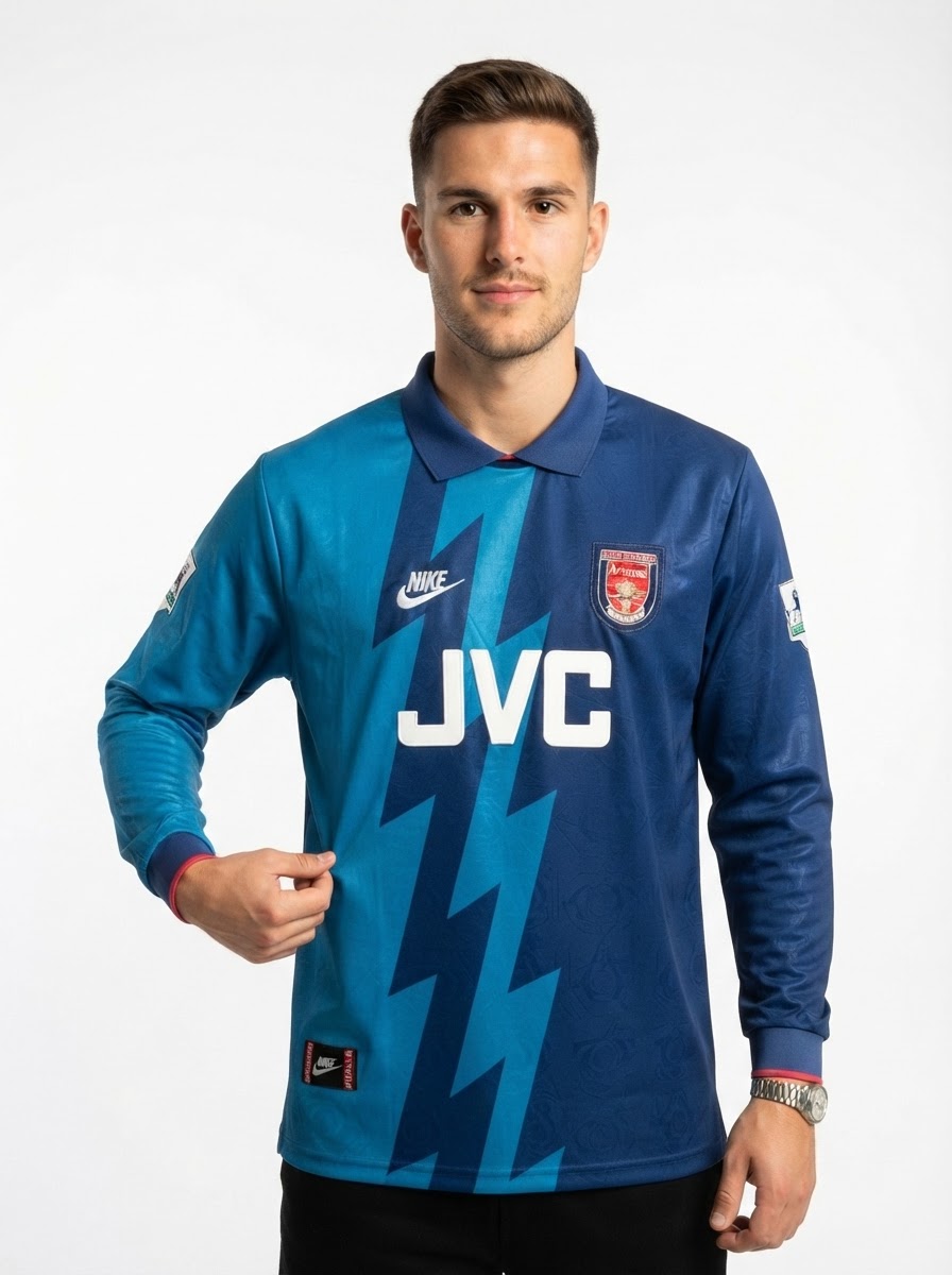 Arsenal 95/96 II Away Jersey - Long Sleeve Retro Version