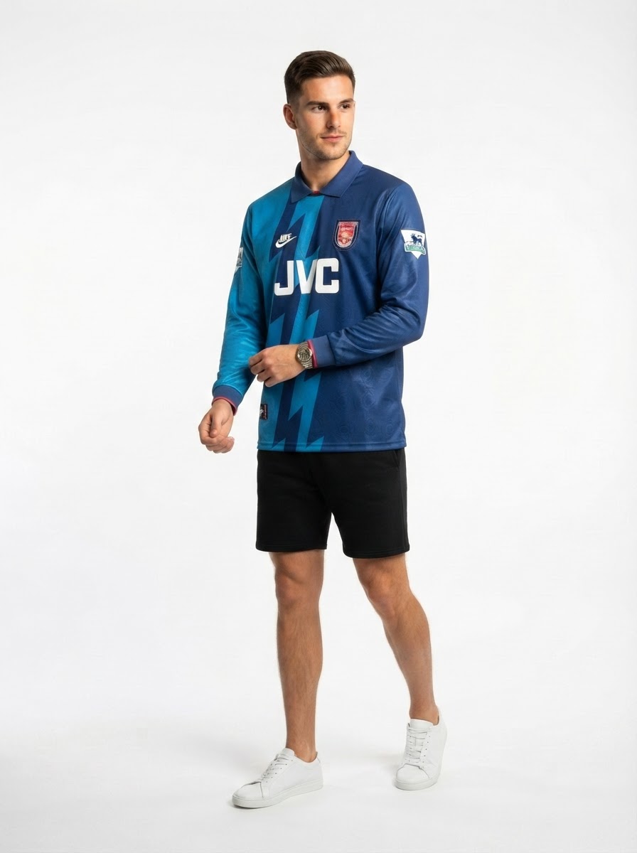 Arsenal 95/96 II Away Jersey - Long Sleeve Retro Version