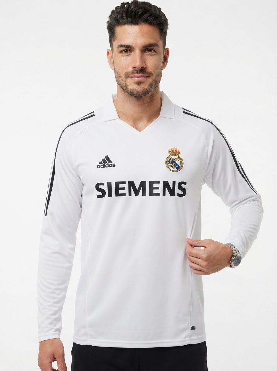 Real Madrid 05/06 I Home Jersey - Long Sleeve Retro Version