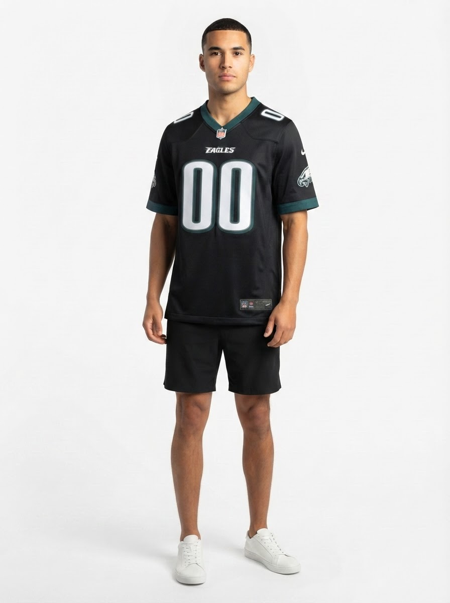 Philadelphia Eagles - Alternate Custom Game Jersey - Black