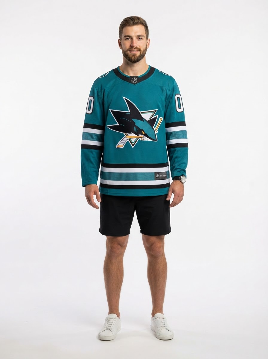 San Jose Sharks Macklin Celebrini Fanatics Teal Home Breakaway Jersey