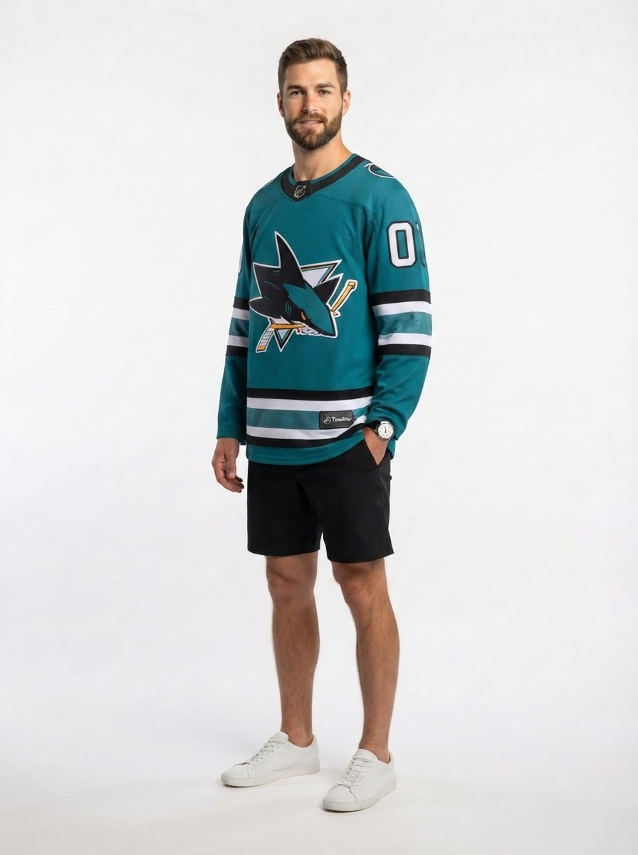 San Jose Sharks Macklin Celebrini Fanatics Teal Home Breakaway Jersey