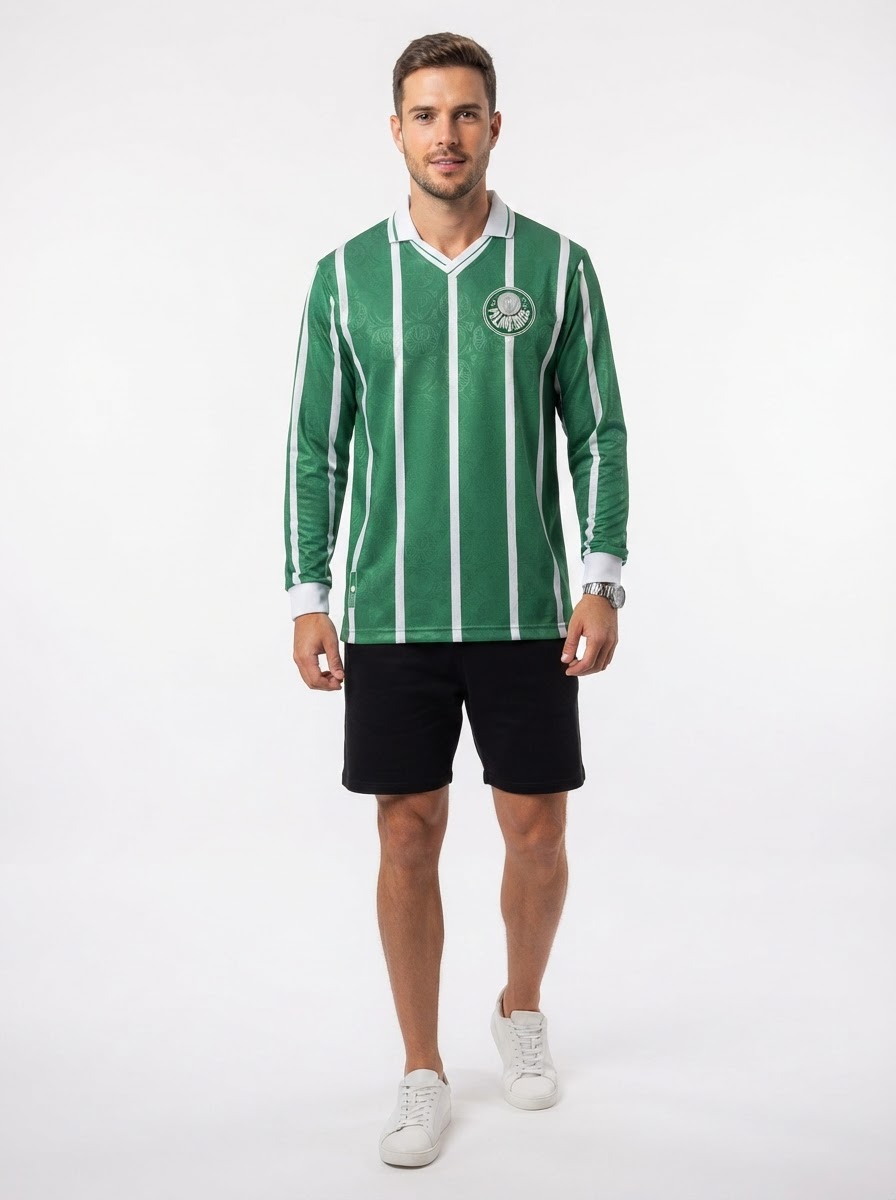 Palmeiras 1993 I Home Jersey - Long Sleeve Retro Version