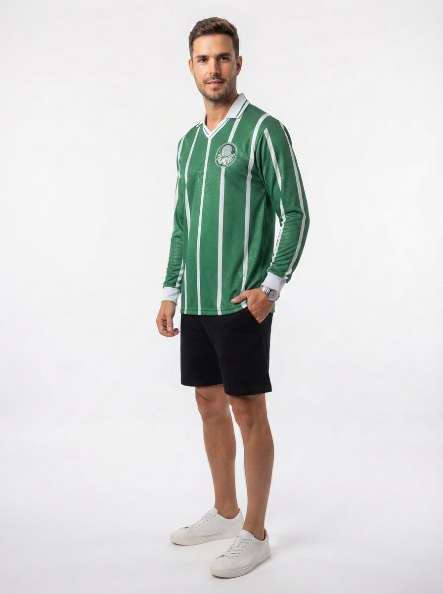 Palmeiras 1993 I Home Jersey - Long Sleeve Retro Version