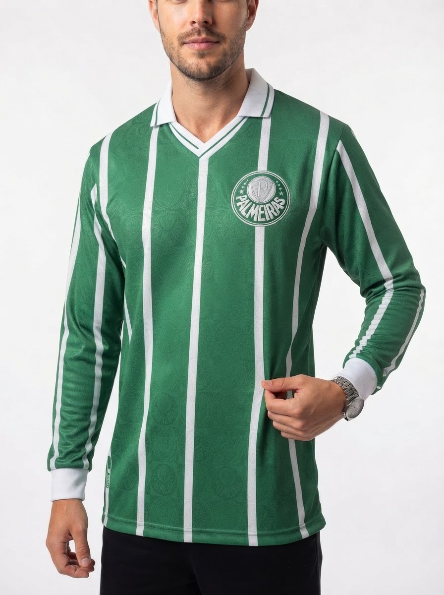 Palmeiras 1993 I Home Jersey - Long Sleeve Retro Version