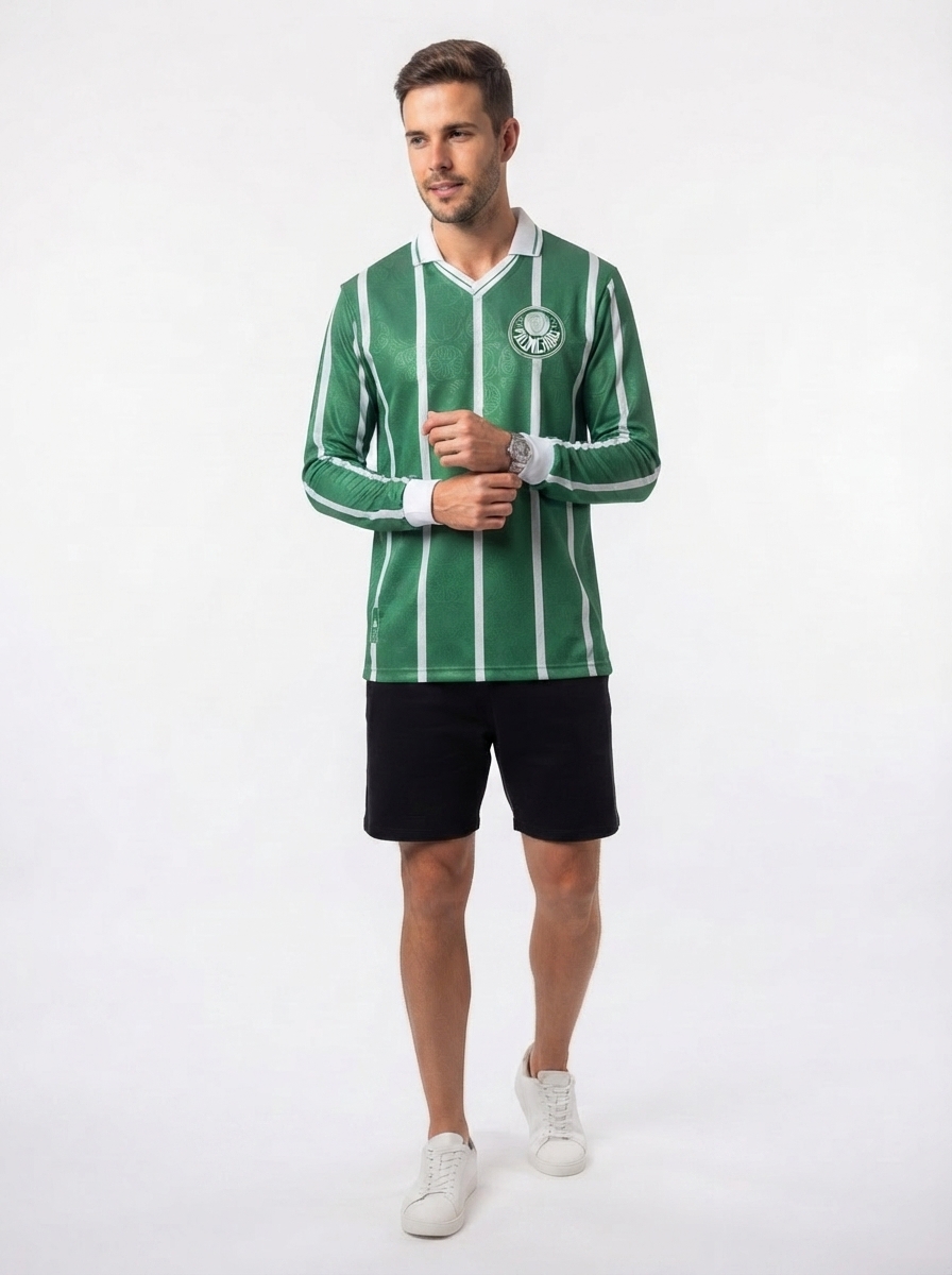 Palmeiras 1993 I Home Jersey - Long Sleeve Retro Version