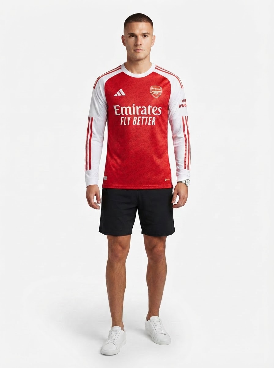 Arsenal Madueke 20 Home Long Sleeve Fan Jersey 2025/26
