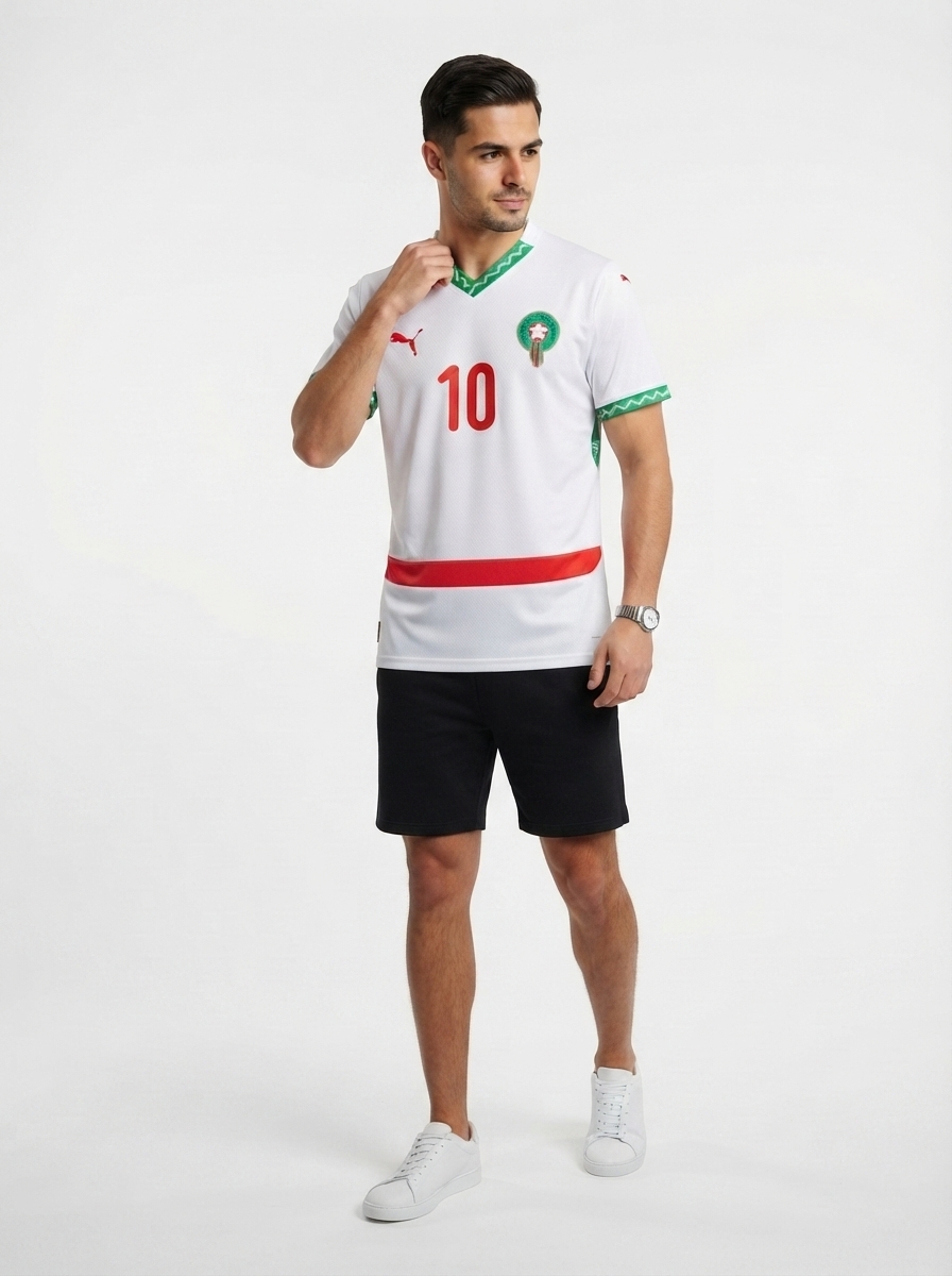 Marocco Brahim 10 Away Fan Jersey 2025/26