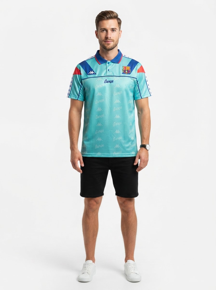 Barcelona 92/95 Light Blue Jersey - Retro Version