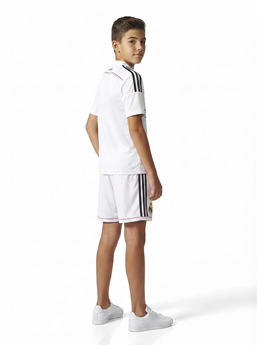 Kids Retro Real Madrid Home Jersey 2014/15