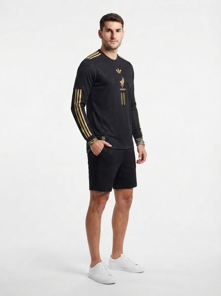 Mexico Santiago Giménez 2025 Special Edition Long Sleeve Authentic Player [Slim Fit] Player Third Jersey by