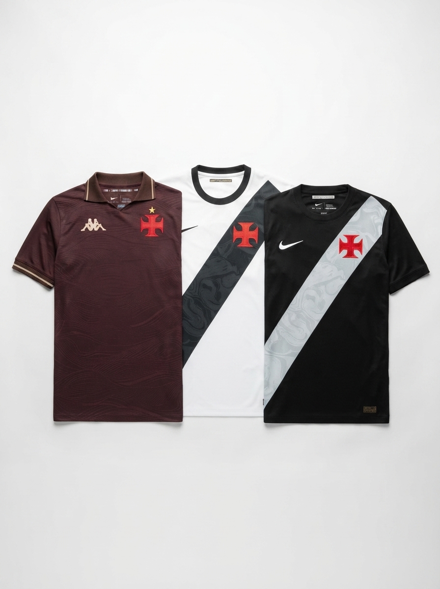 Vasco da Gama Home, Away e Third 2026 - Kit 3 - Fan Version