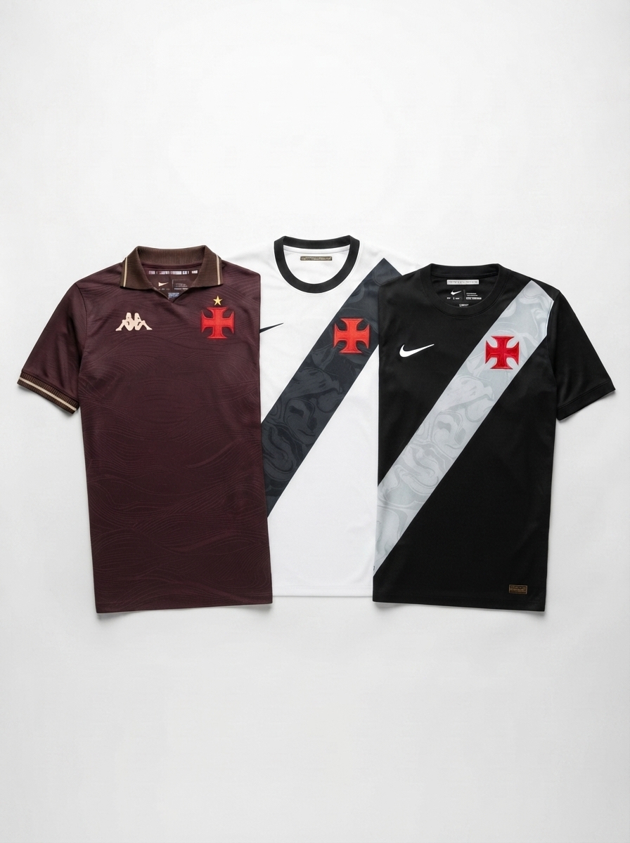 Vasco da Gama Home, Away e Third 2026 - Kit 3 - Fan Version