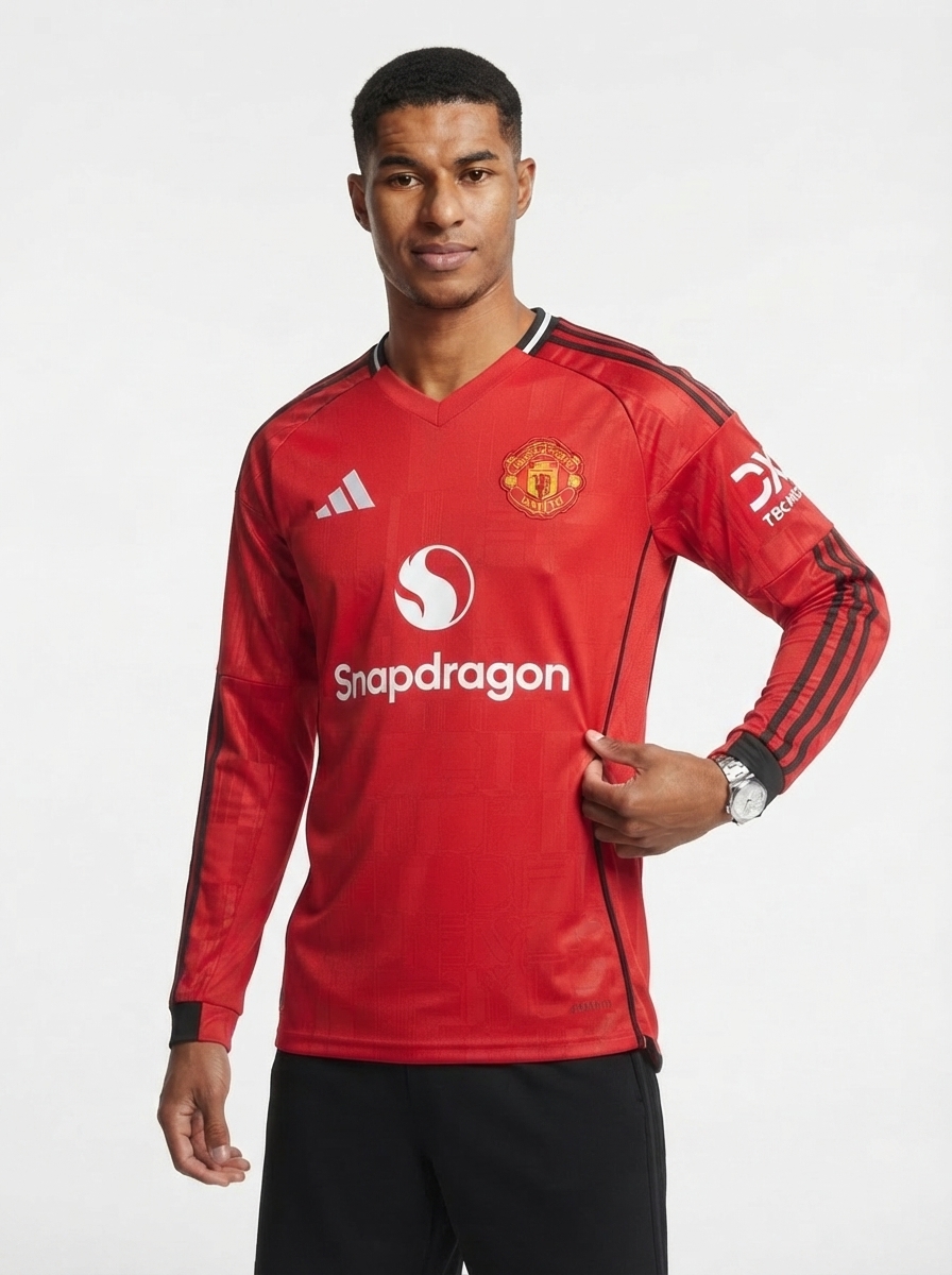 Manchester United Long Sleeve Home Fan Jersey 2025/26