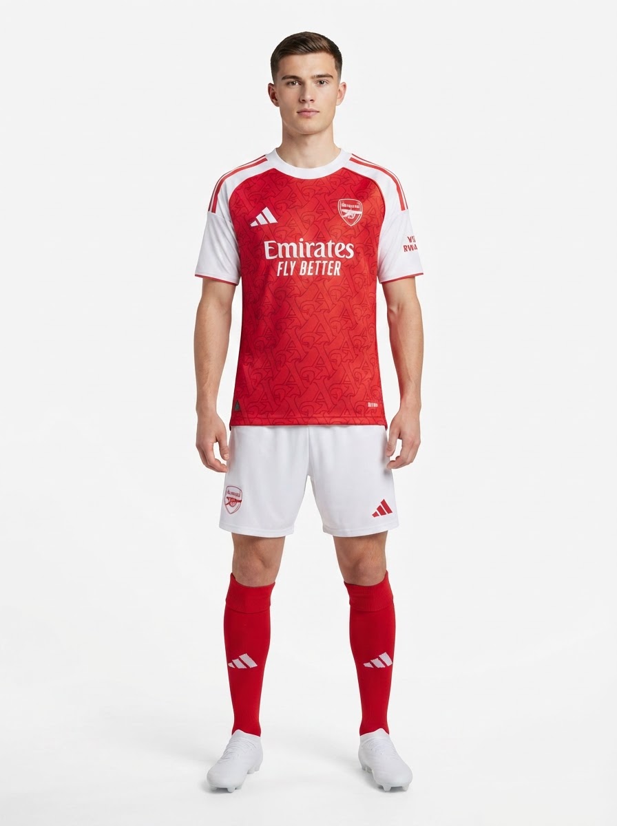 Kids Kit Arsenal Home Fan Jersey 2025/26