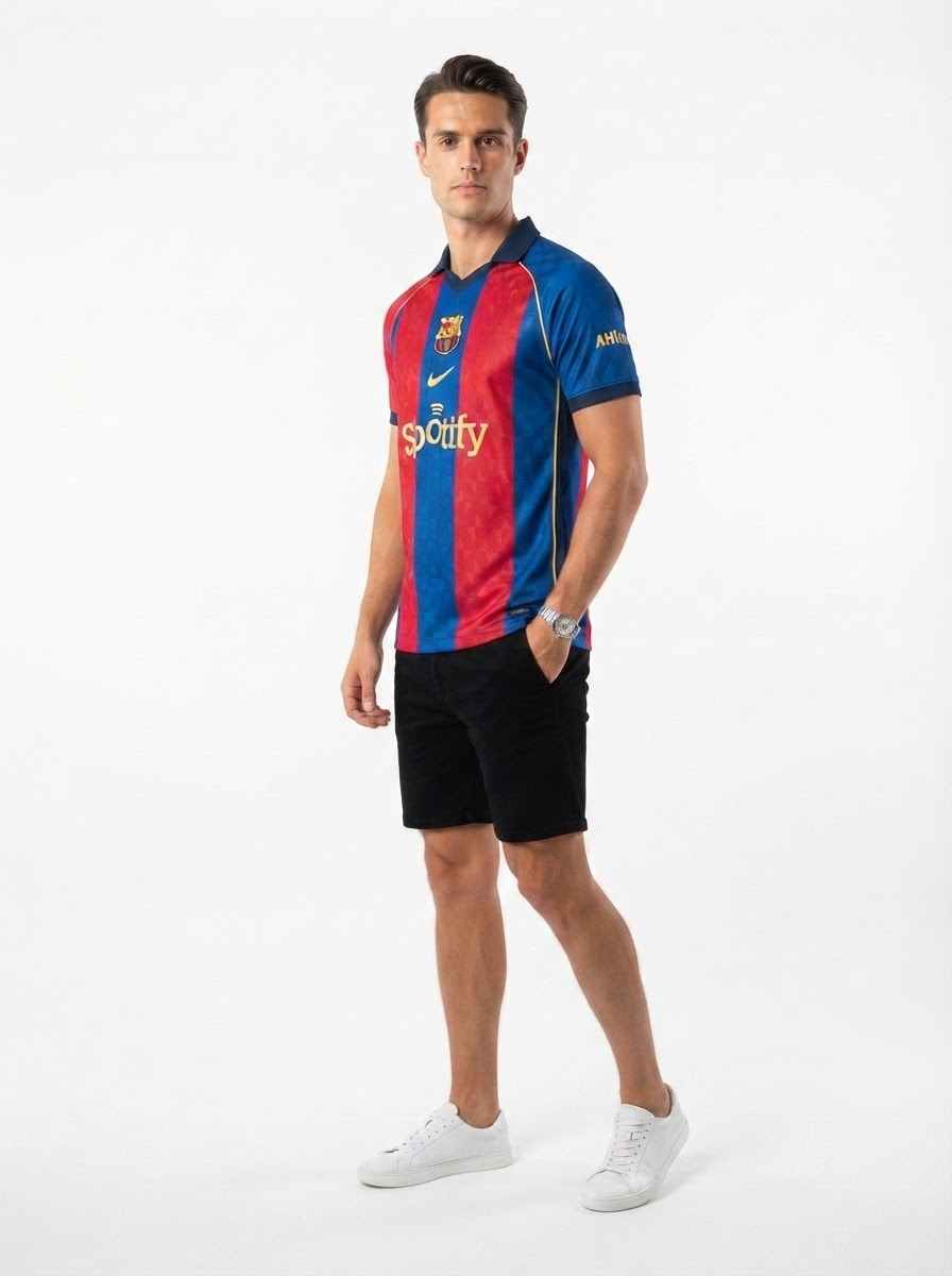 2026 Barcelona Vintage Style Jersey Player Version