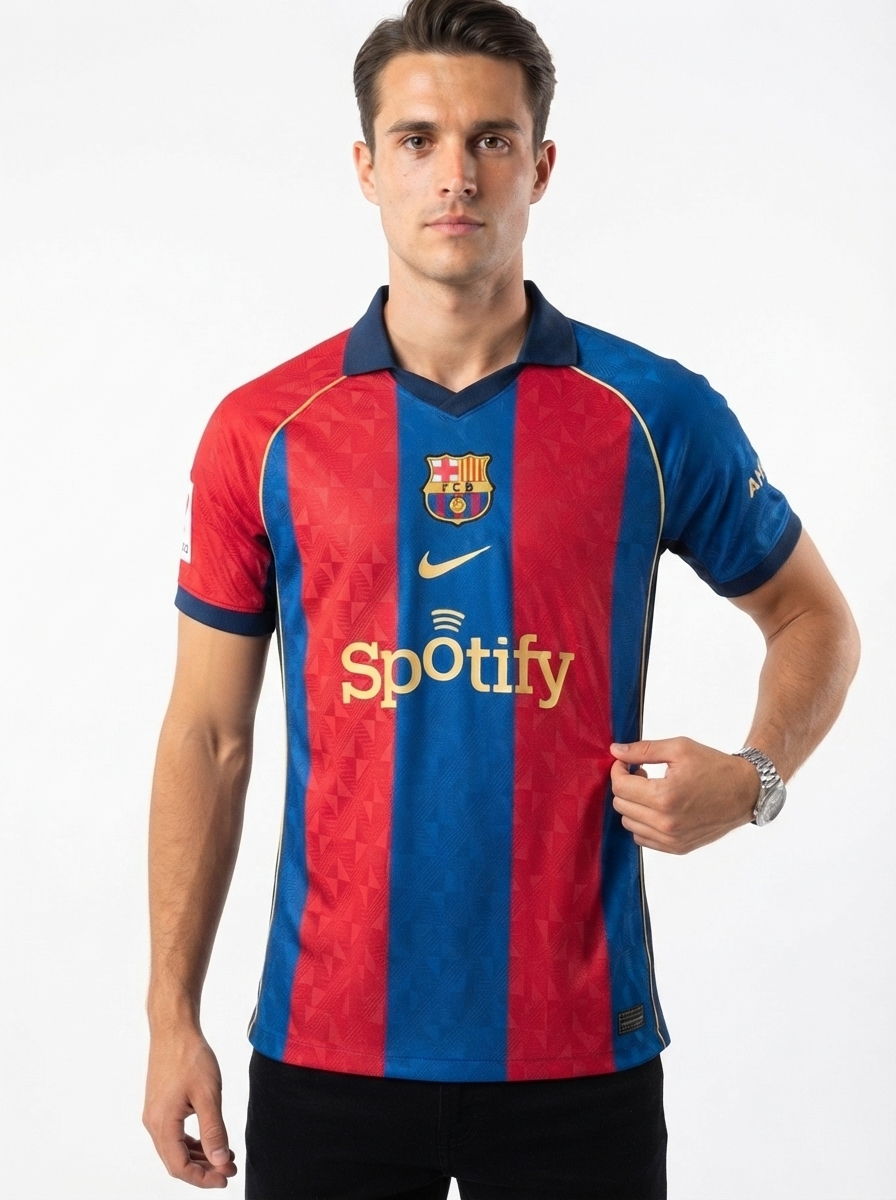 2026 Barcelona Vintage Style Jersey Player Version
