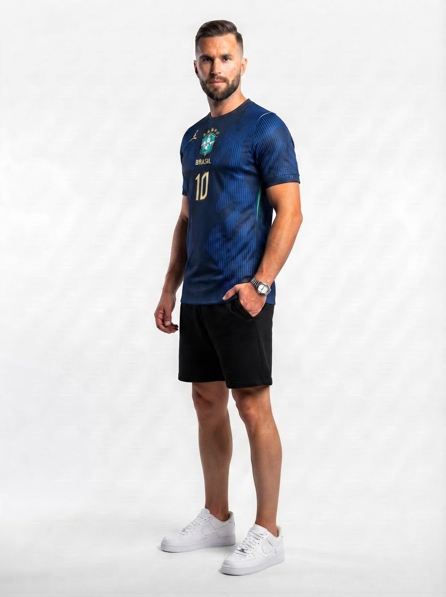 Brazil Away Blue - Neymar Jr. #10 Brasil Fan Version World Cup 2026