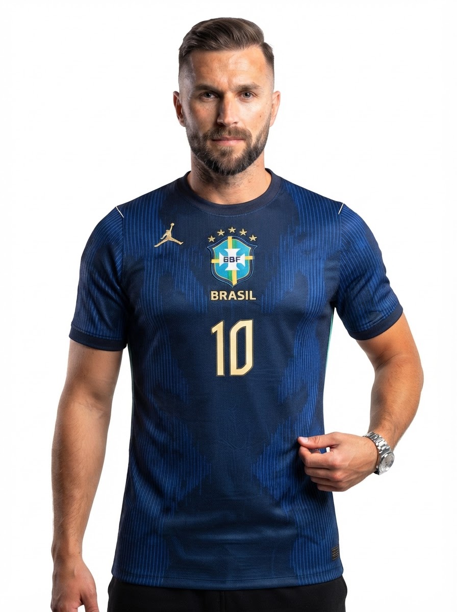 Brazil Away Blue - Neymar Jr. #10 Brasil Fan Version World Cup 2026
