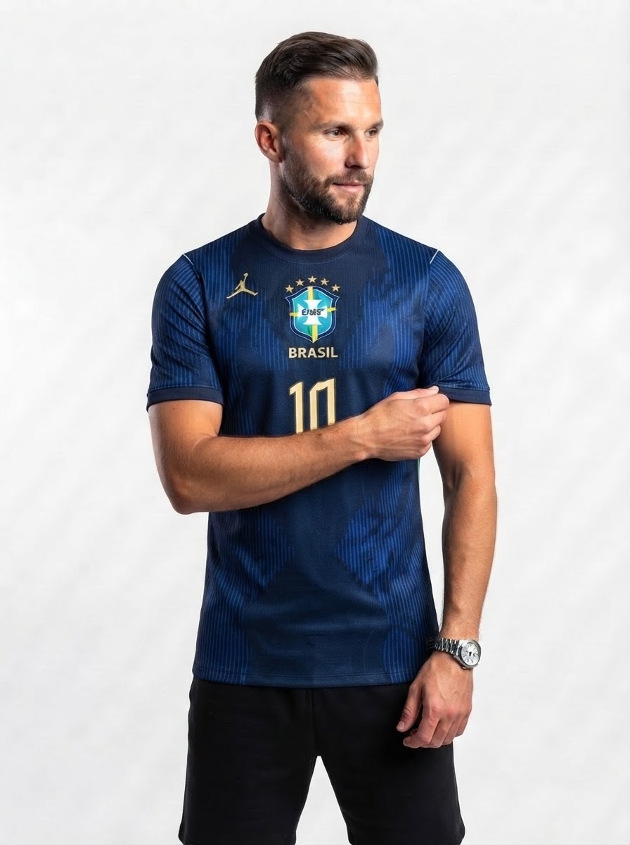 Brazil Away Blue - Neymar Jr. #10 Brasil Fan Version World Cup 2026