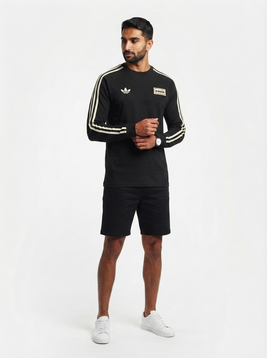 OASIS Long Sleeve 3 Stripes - Black