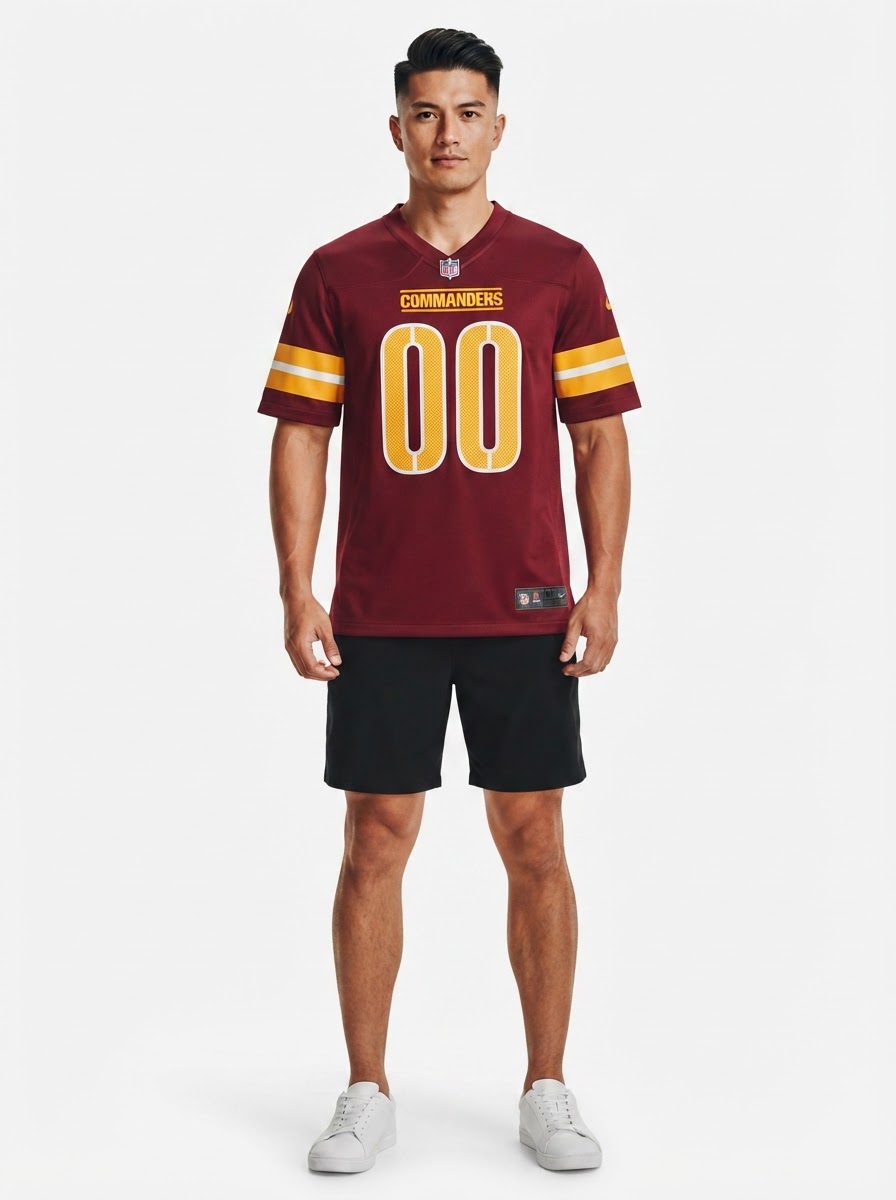 Washington Commanders - Burgundy Custom Game Jersey