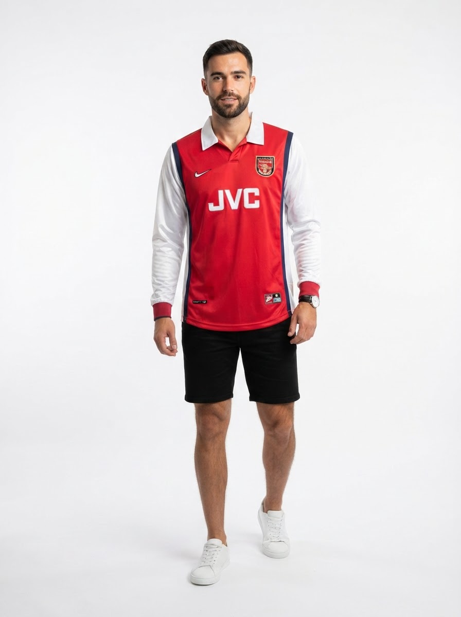 Arsenal 1998 I Home Jersey - Long Sleeve Retro Version