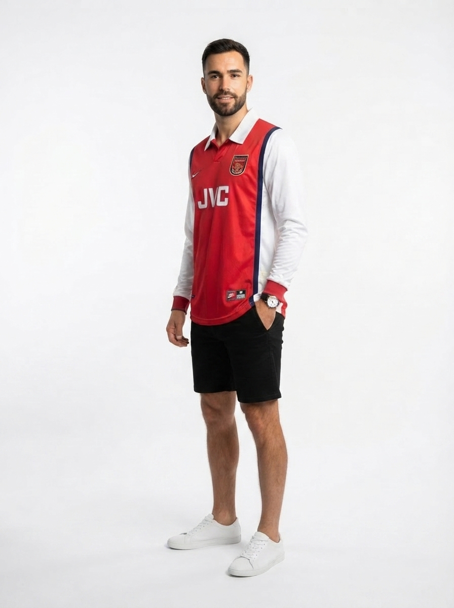Arsenal 1998 I Home Jersey - Long Sleeve Retro Version