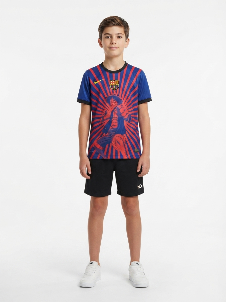 Barcelona 2025/26 - Kit Kids Monkey D. Luffy