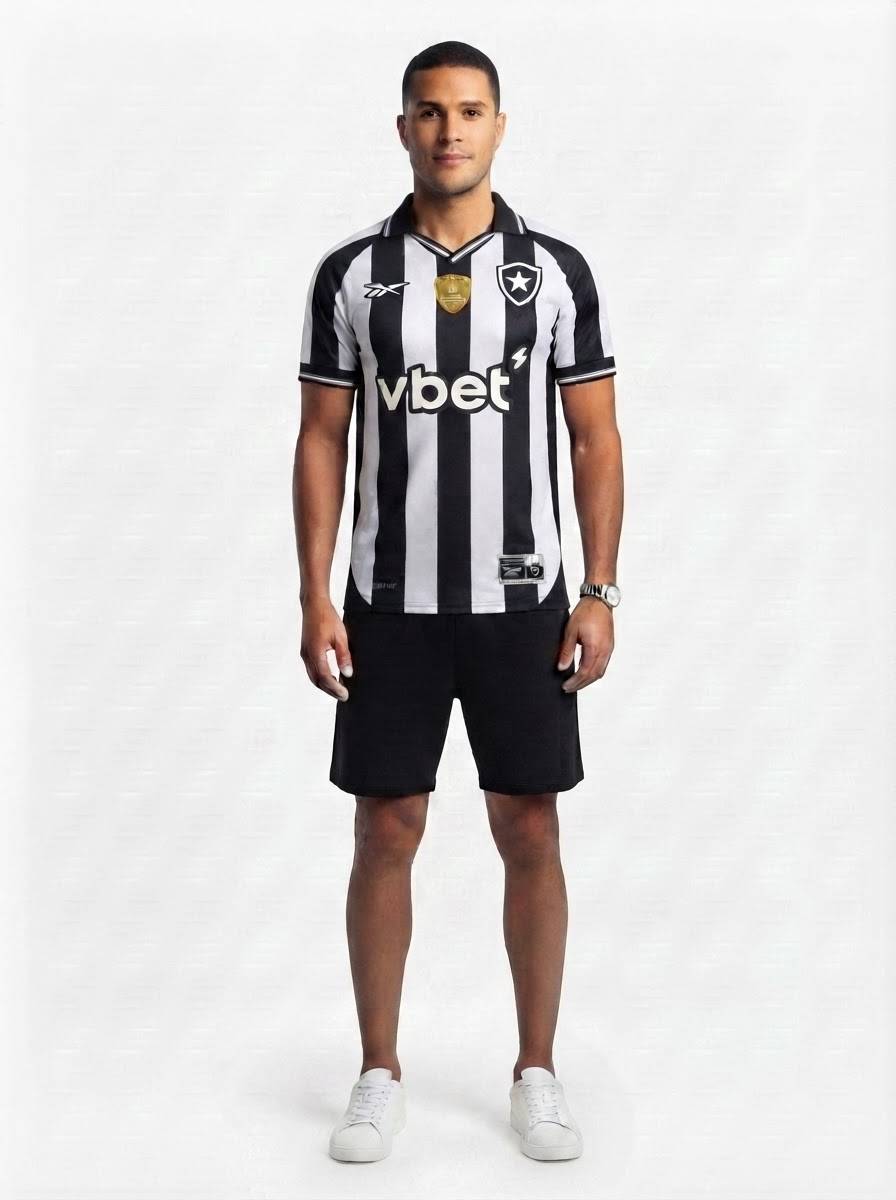 Botafogo Home Fan Jersey 2025/26 - Patch Campeao Libertadores