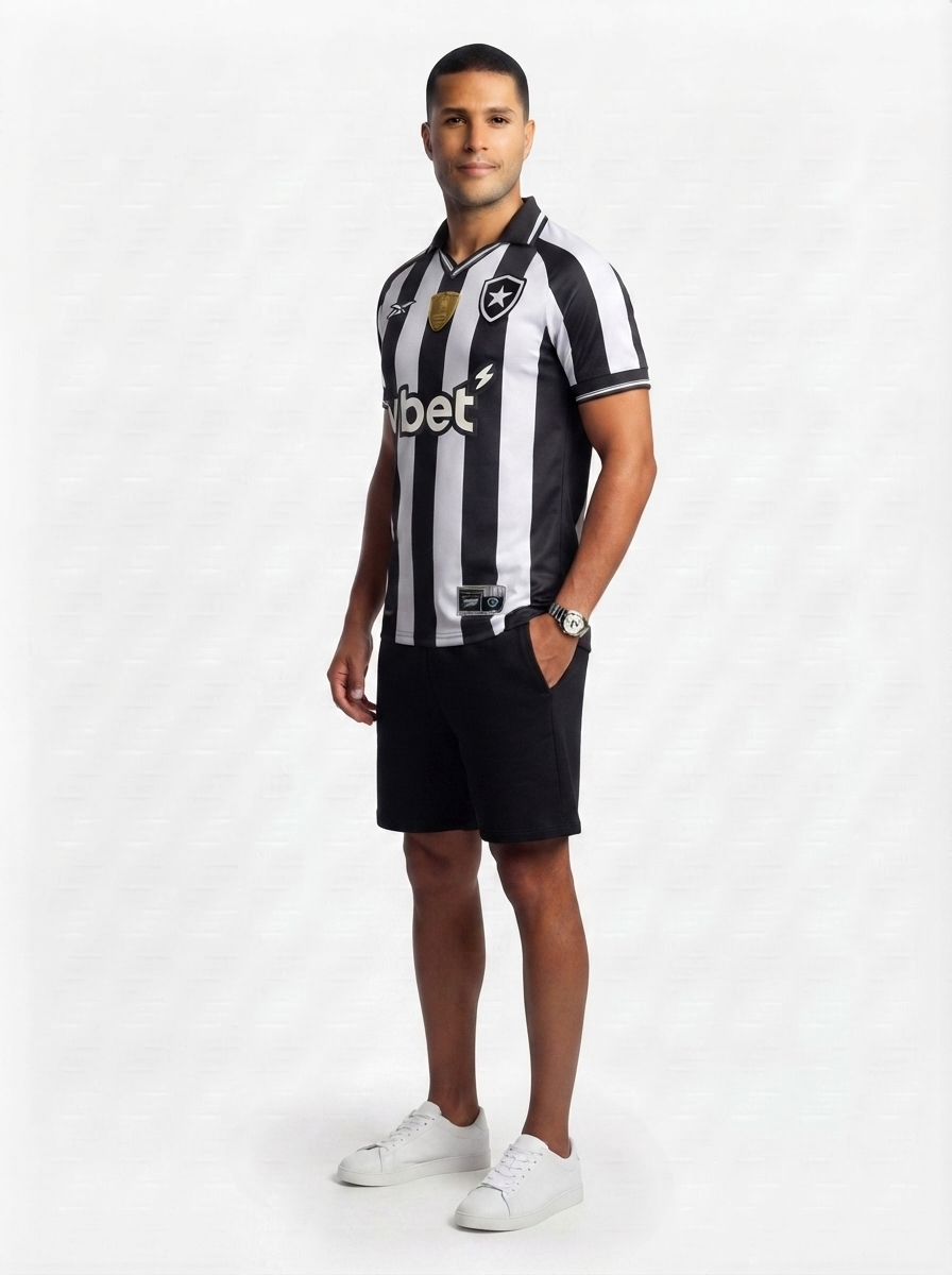 Botafogo Home Fan Jersey 2025/26 - Patch Campeao Libertadores