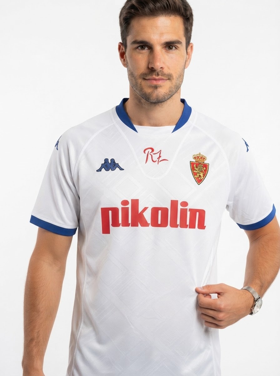 Real Zaragoza 2001/02 Home Retro Jersey