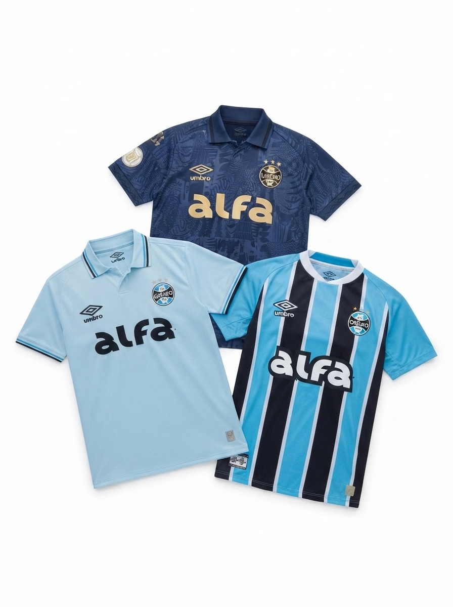 Gremio Home, Away e Third 2025/26 - Kit 3 - Fan Version