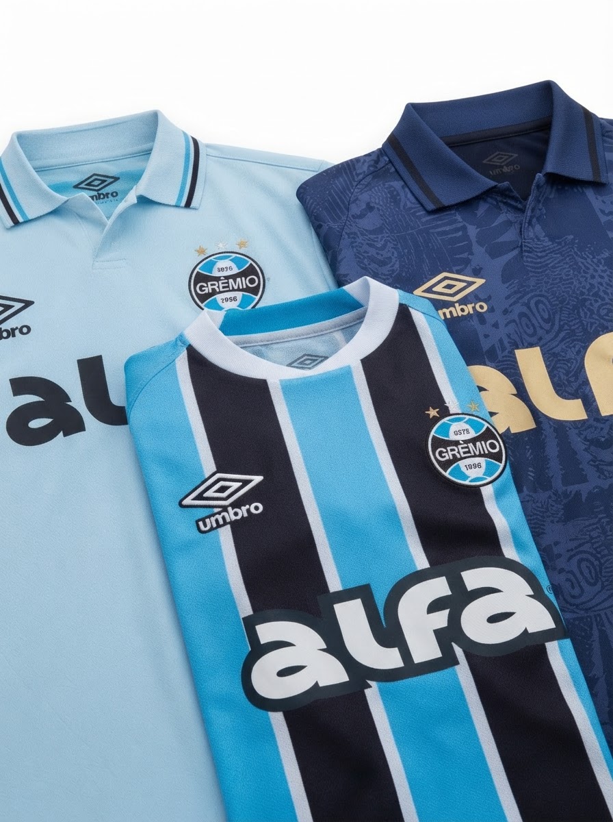 Gremio Home, Away e Third 2025/26 - Kit 3 - Fan Version