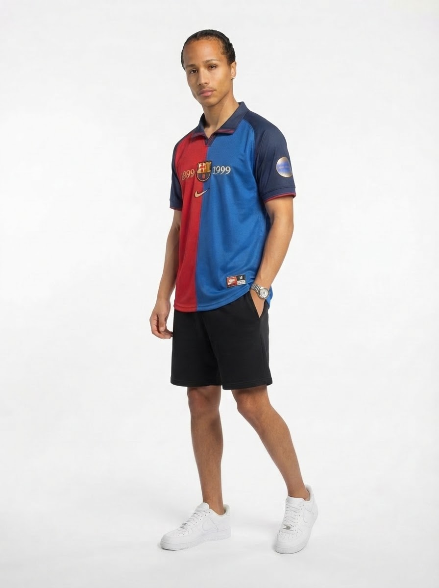 Jersey Retro Barcelona Edição Comemorativa 100 Anos