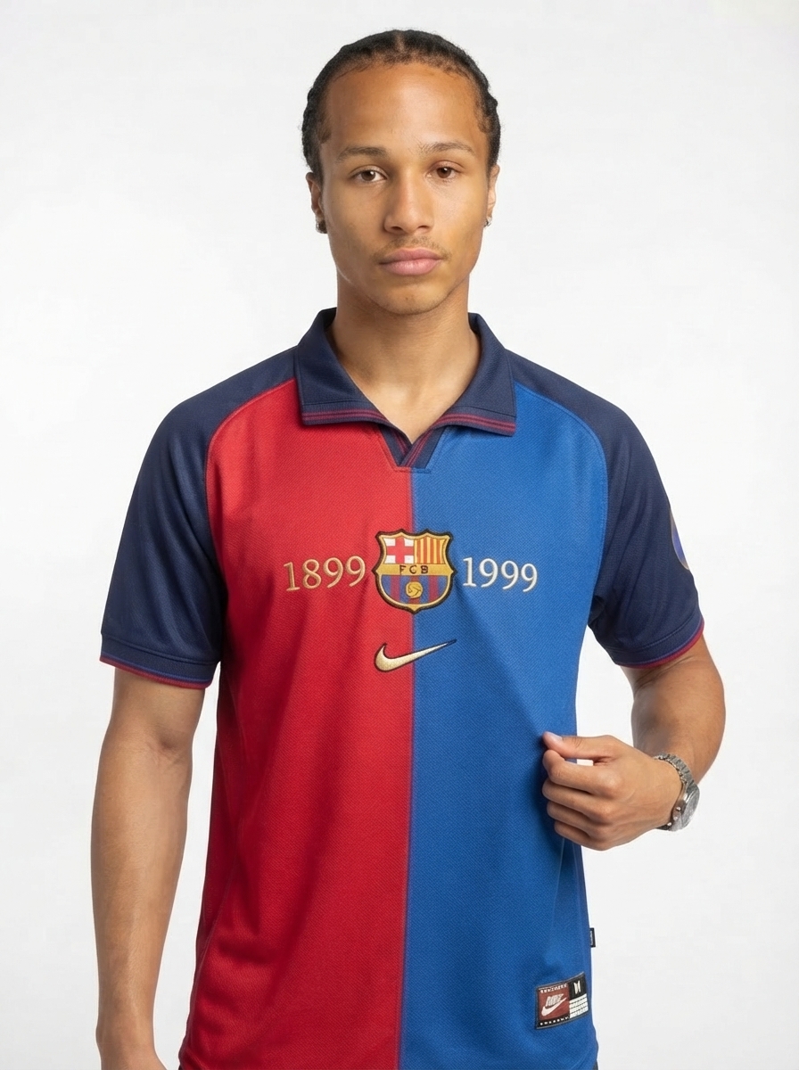 Jersey Retro Barcelona Edição Comemorativa 100 Anos