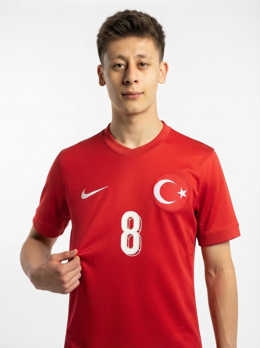 Turkey Arda Güler 8 Away Fan Jersey 2025/26