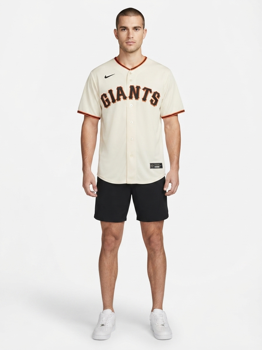 Jersey MLB San Francisco Giants I Torcedor Masculina Bege