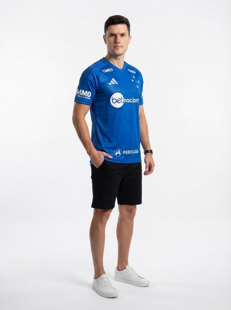 Cruzeiro 2026/27 Home - Fan Version Todos os Patrocinios