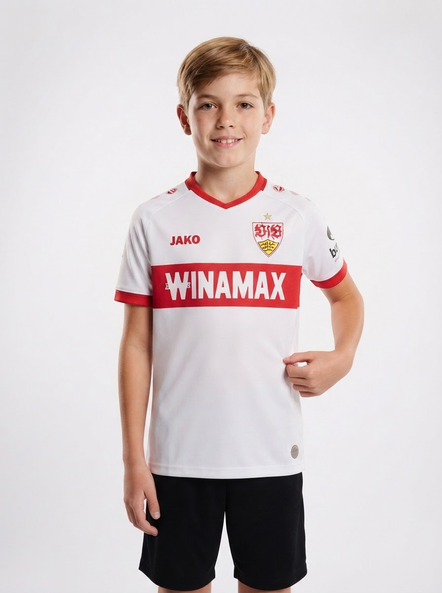 Kids Kit VfB Stuttgart Home Fan Jersey 2024/25