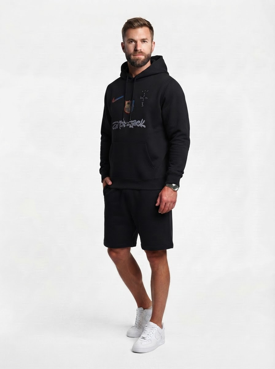Barcelona Sweatshirt 2025 - Travis Scott Collab Spotify - Black