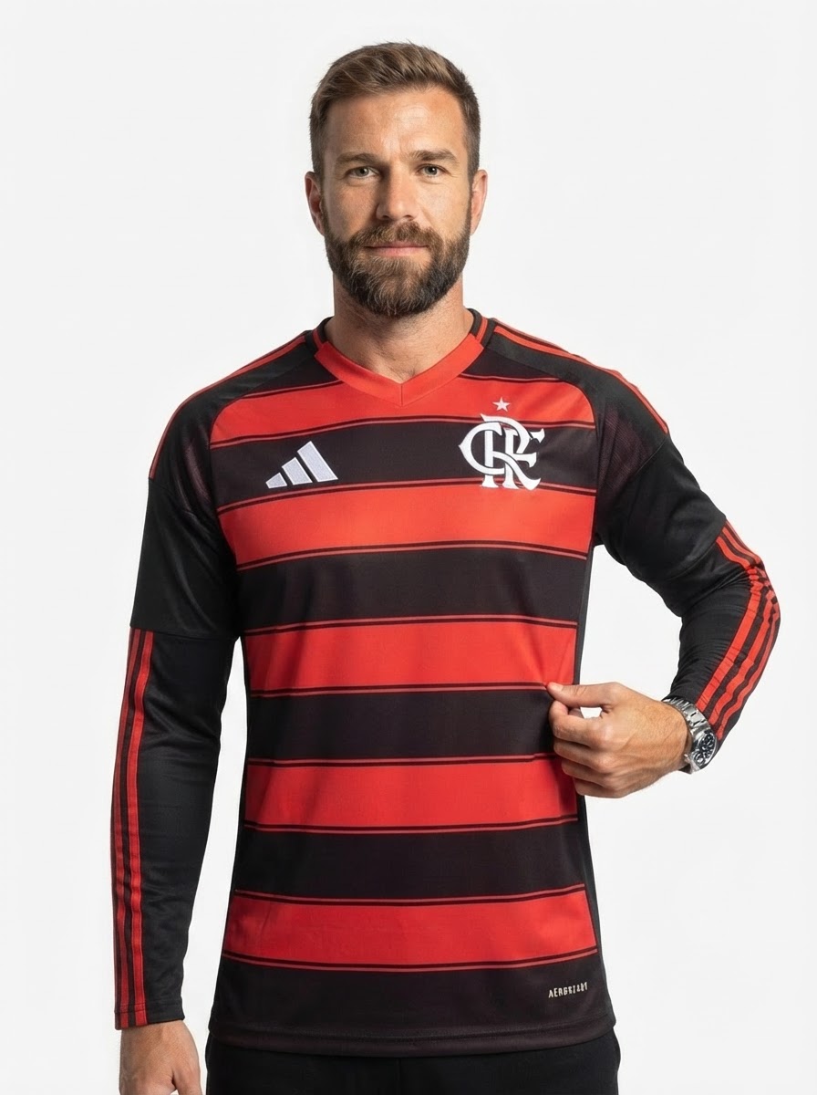 Jersey Long Sleeve Flamengo 2025/26 I