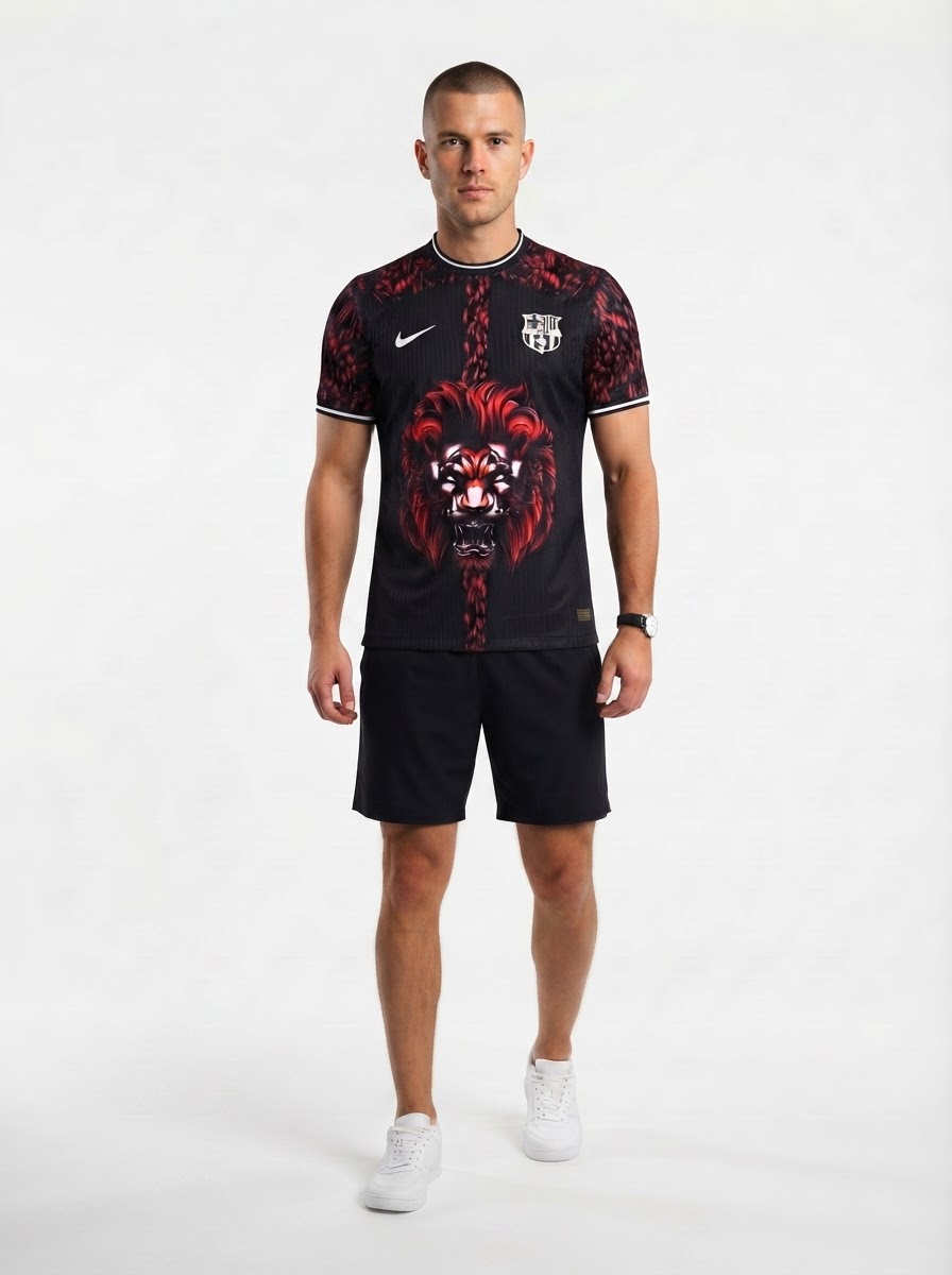 Barcelona 25/26 Lion Edition Jersey - Red - Player Version - Slim Fit