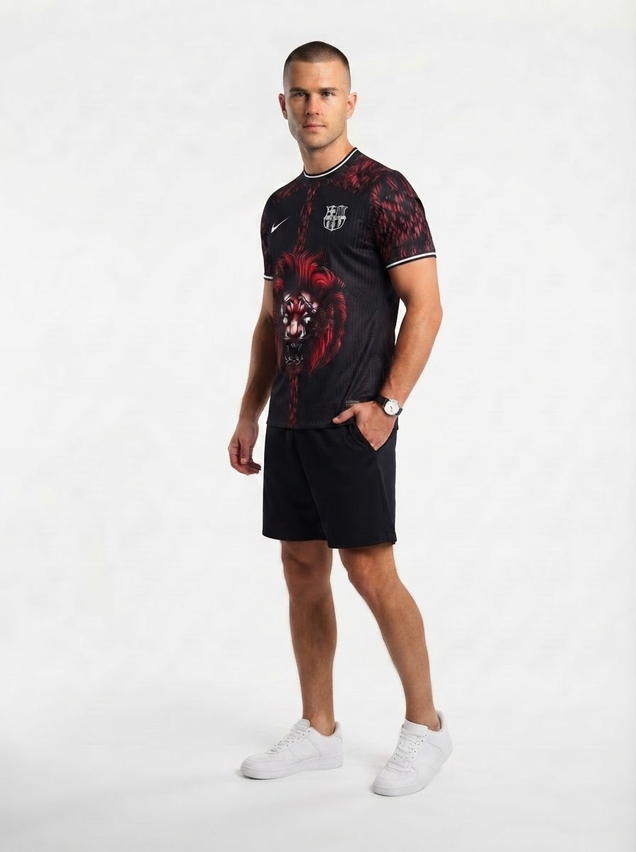 Barcelona 25/26 Lion Edition Jersey - Red - Player Version - Slim Fit