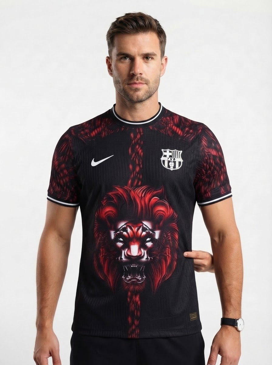 Barcelona 25/26 Lion Edition Jersey - Red - Player Version - Slim Fit
