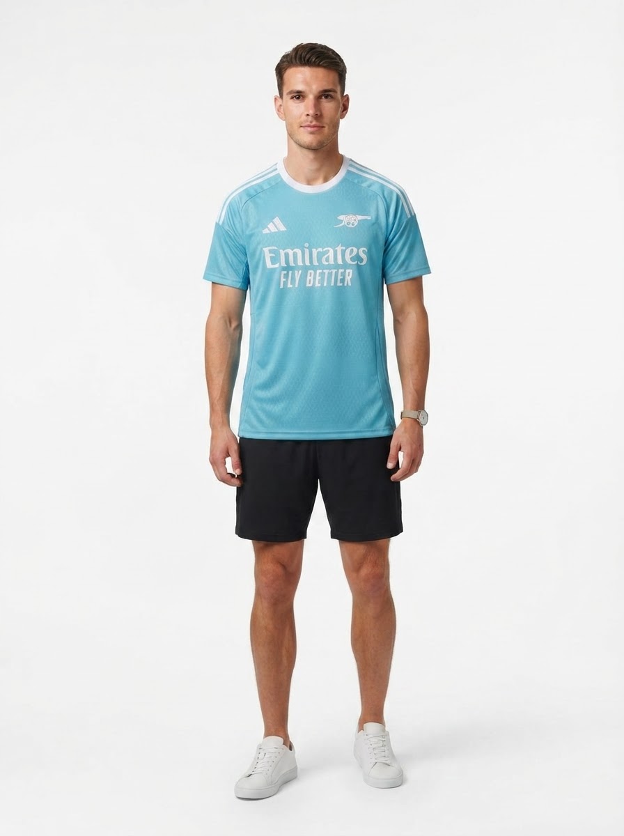 Arsenal 25/26 Pre-Match Jersey - Sky Blue - Player Version - Slim Fit