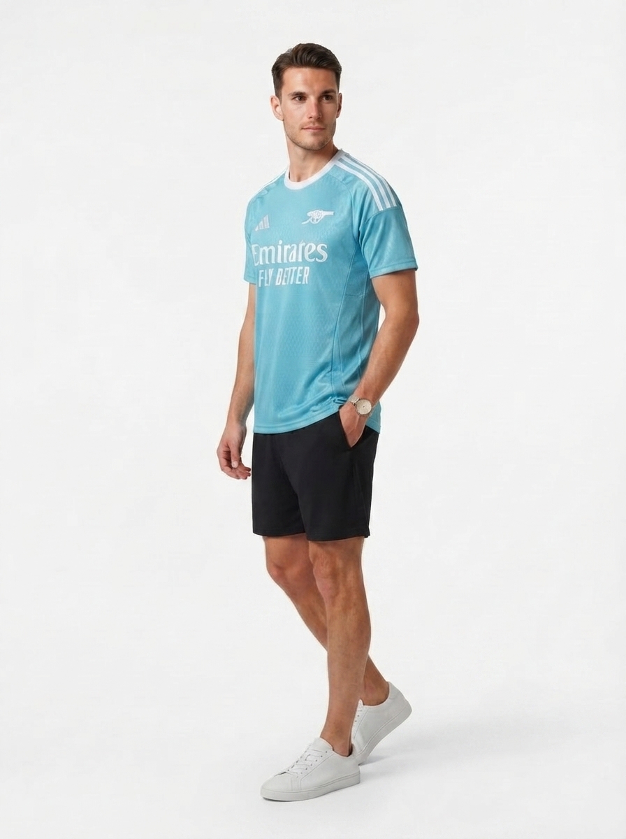 Arsenal 25/26 Pre-Match Jersey - Sky Blue - Player Version - Slim Fit